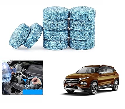 Asryd Car Wiper Detergent Effervescent Tablets Auto Windshield Cleaner Glass Tablets| Better Visibility | Safer Driving | Made in India | for MG Baojun 510 (10 Tablets)