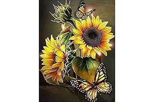 Huacan Sunflower Diamond Painting Kits
