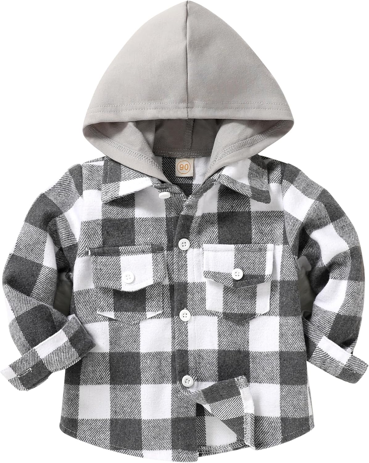 YOUNGER STAR Toddler Kids Boys Girls Flannel Hooded Plaid Shirt Button Baby Red Clothes YOUNGER STAR Toddler Kids Boys Girls Flannel Hooded Plaid Shirt Button Baby Red Clothes