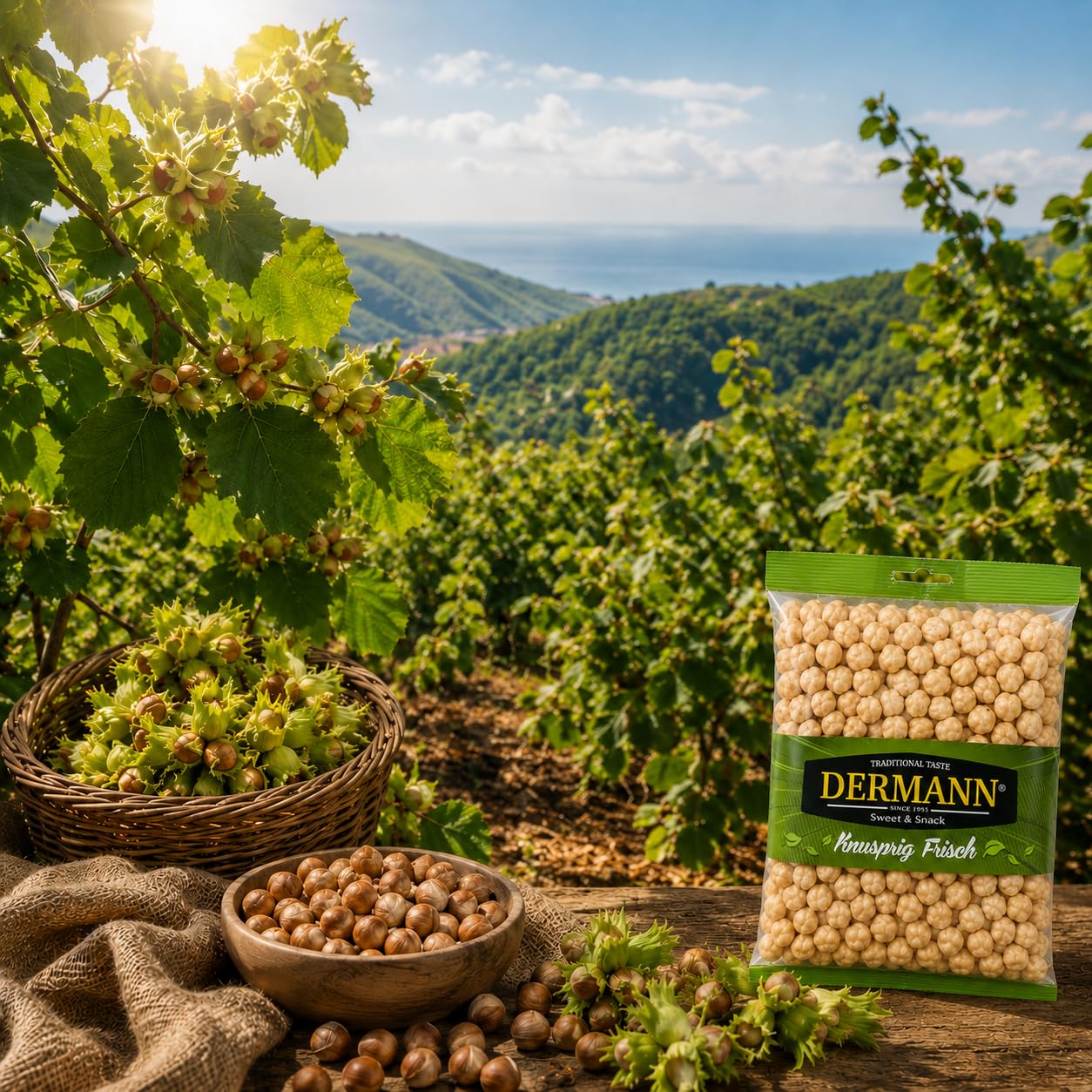 Giresun Doppelt Geröstete Haselnüsse 800 g, Frisch und Knusprig