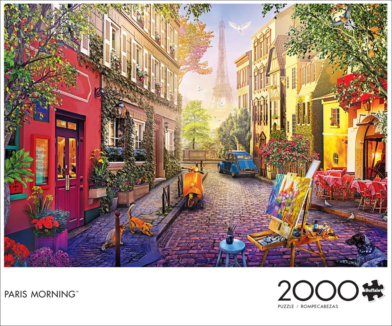 Buffalo Games - Paris Morning - 2000 Piece Jigsaw Puzzle, Multicolor - Image 2