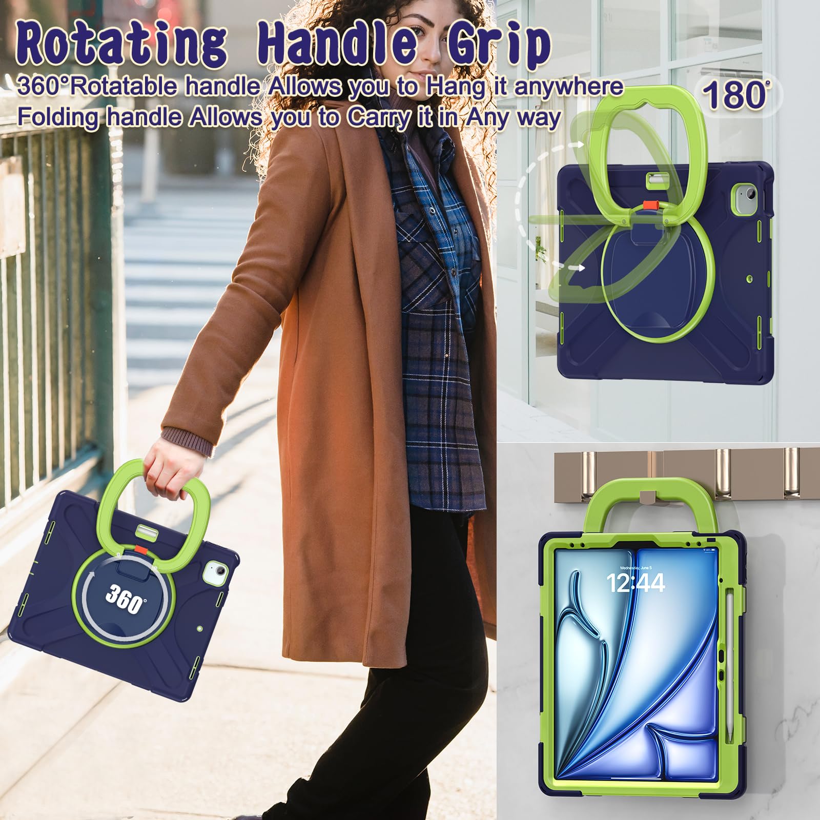 Custodia Rotante Per IPad Air 13 Pollici M3/M2 (2025/2024 - Foto 11