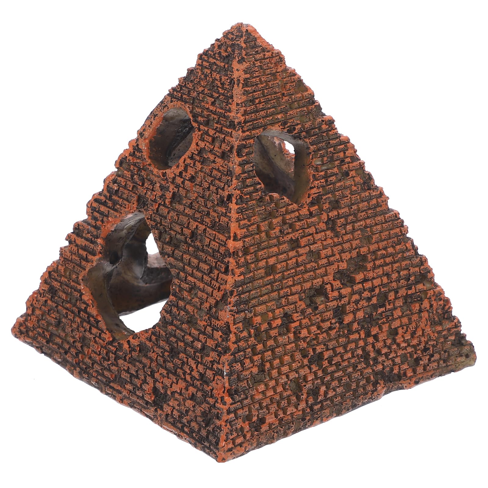 1PC Pyramid Aquarium Fish Tank Decorations Small Hideout House Statues Figurine Sculpture Ancient Egypt Reptile Turtle Lizard Spider Tanks Terrarium