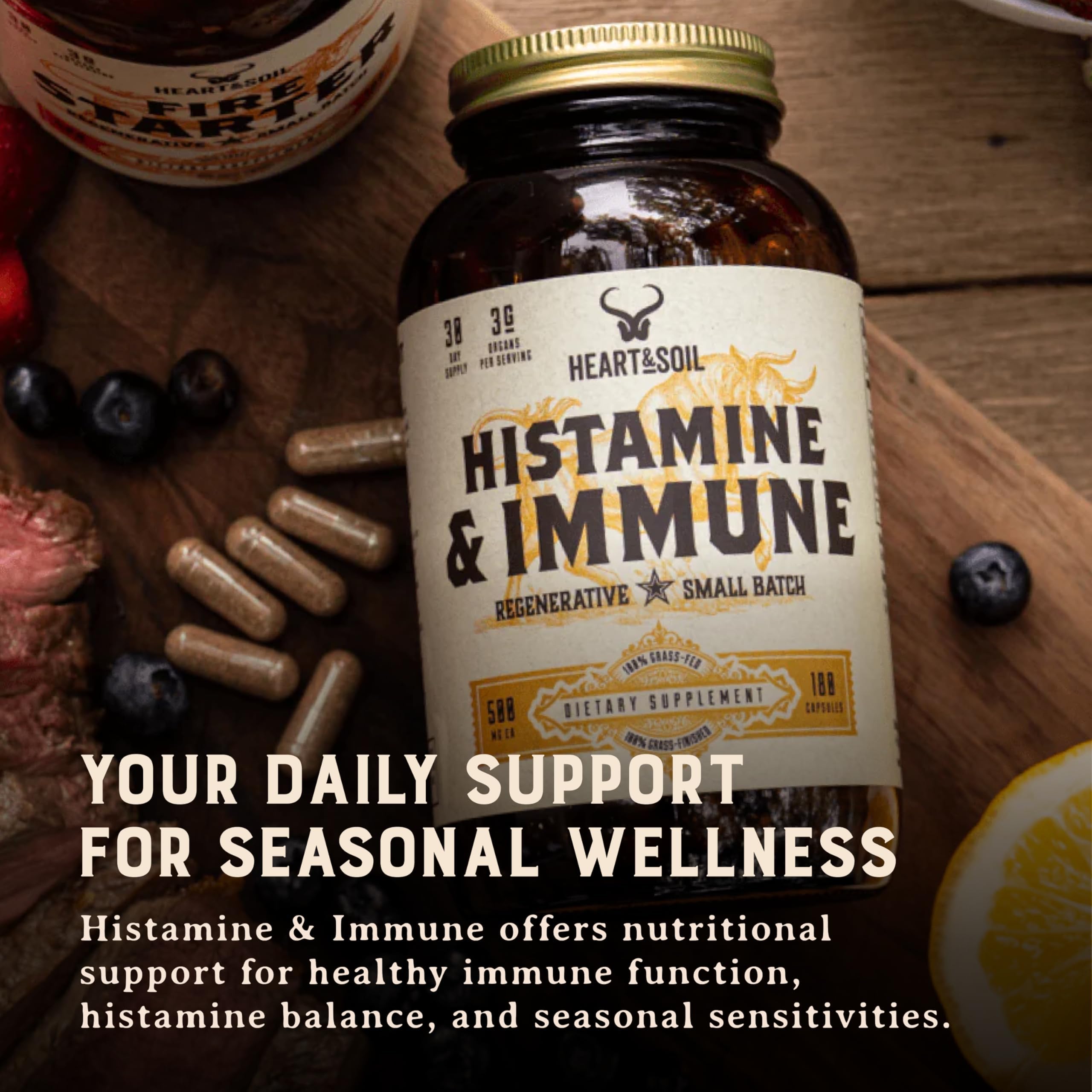 HEART & SOIL Histamine & Immune Support, 180 Capsules — Amazon image 6