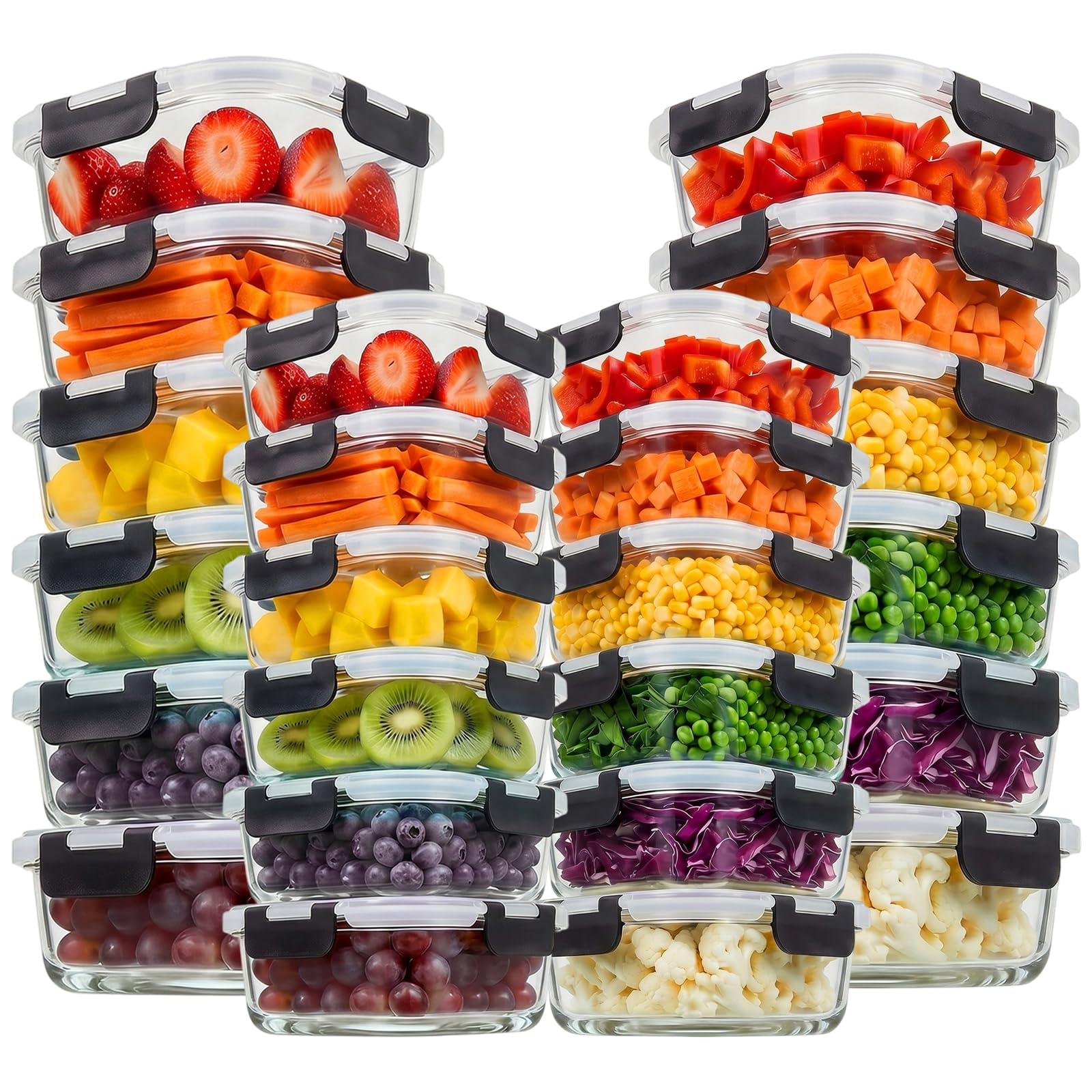 Konokyo Square Glass Food Storage Set