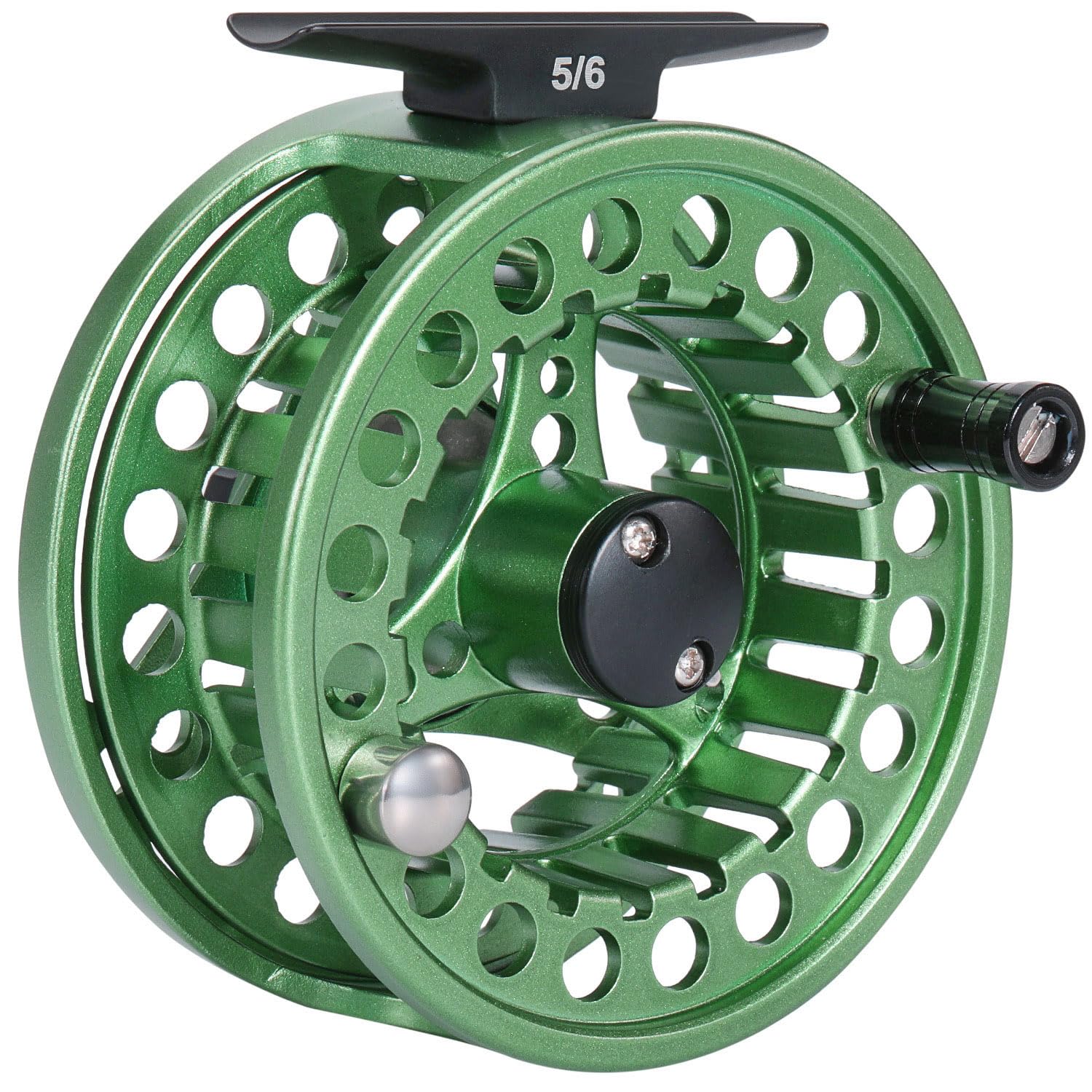Sougayilang Fly Fishing Reel, Die Cast Aluminum Fly Reel, 5/6, 7/8, Weight Saltwater Fly Reels-Green #8 : Sports & Outdoors