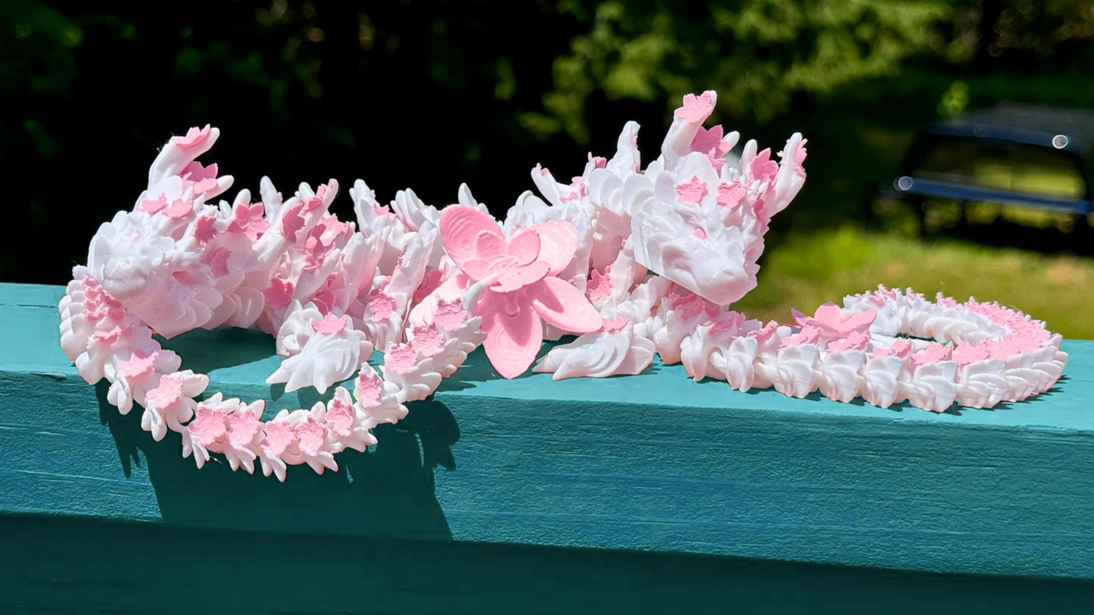 Amazon.com: Outgoto 3D Printed Cherry Blossom Dragon – 11.8in