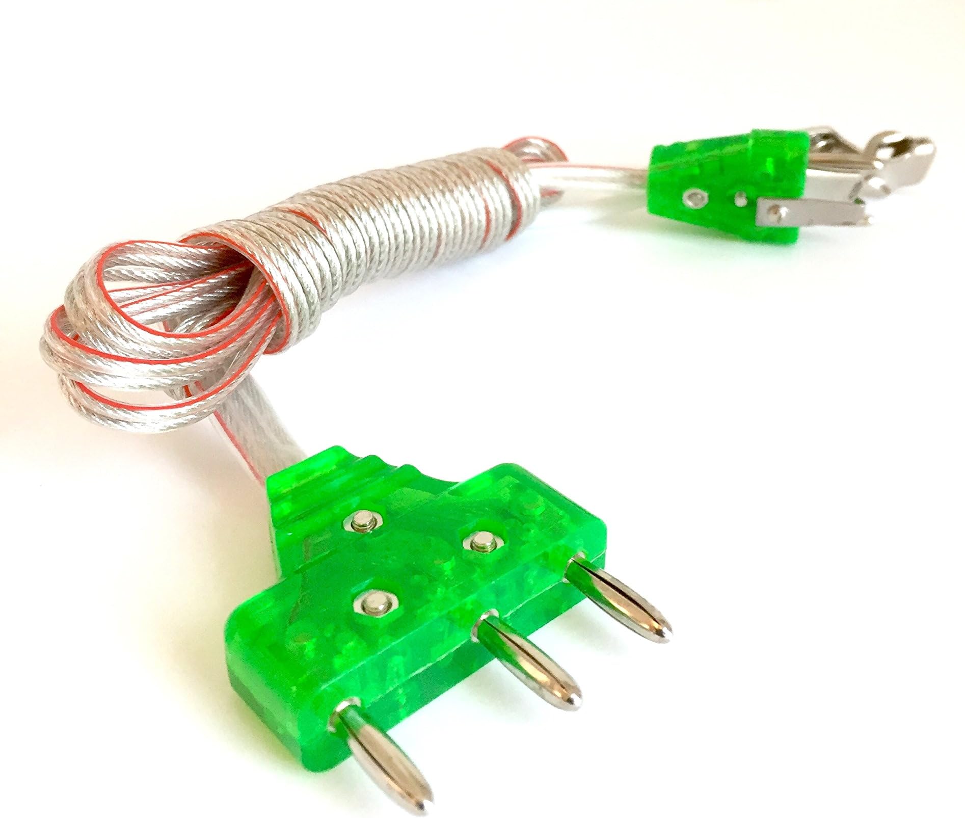 Fencing Body Cord for Saber/Foil 2 pin Green