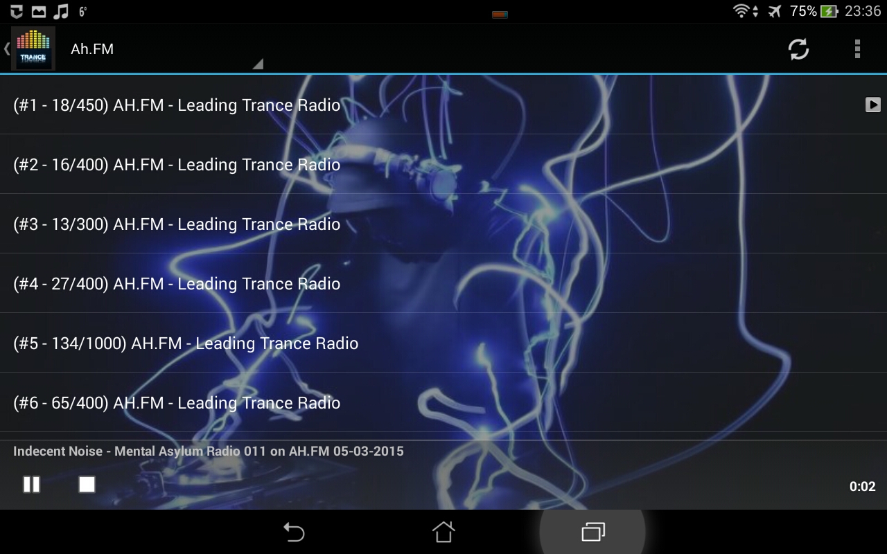 Trance Music Radio Stations - App on the Amazon Appstore