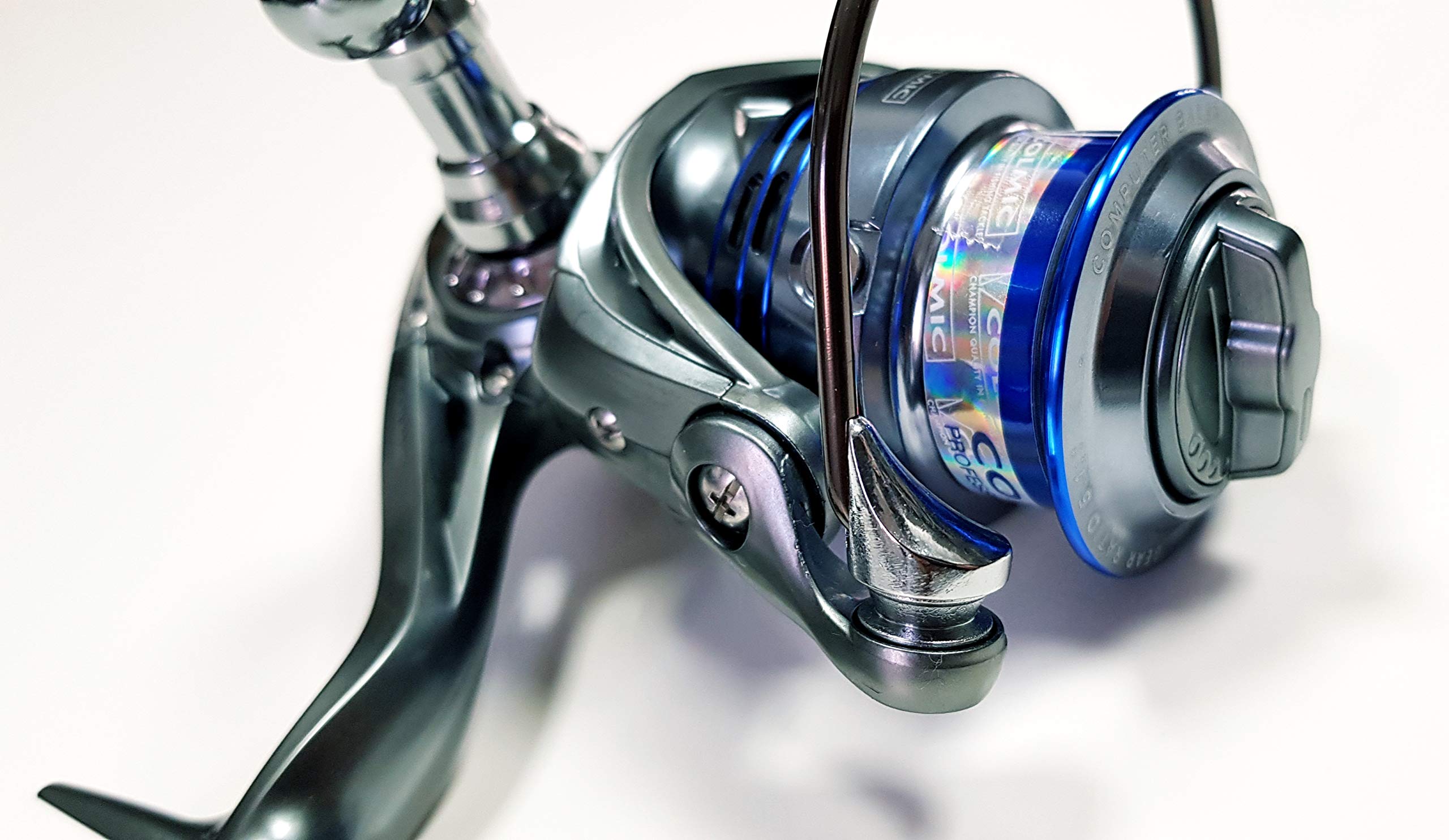 Moulinet De Pêche Match Line RD 3000 - Frein Arrière, 2 Bobines Graphite, Idéal Mer, Carpe, Truite, Spinning