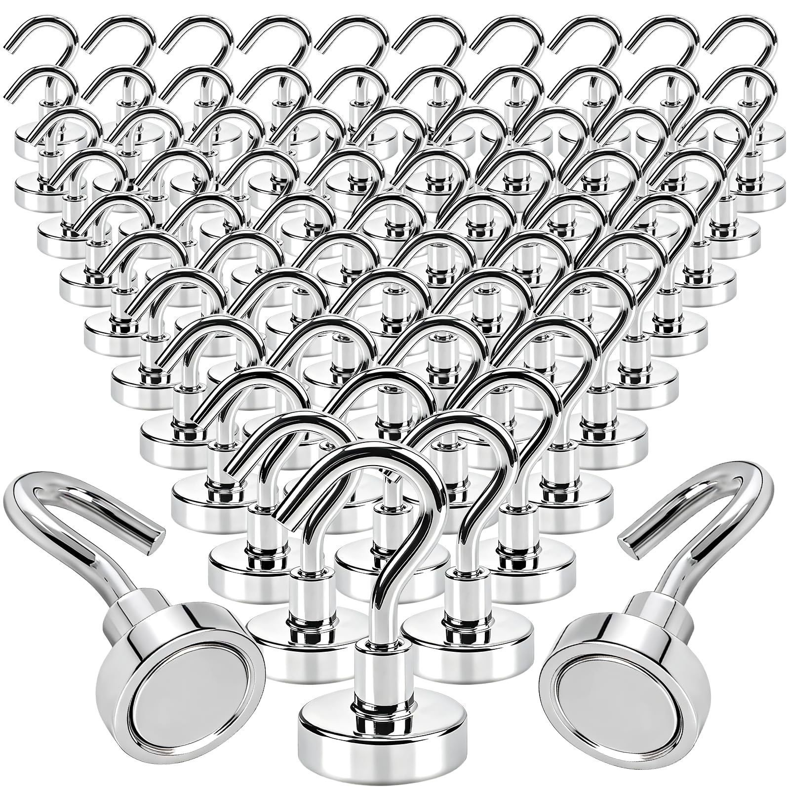 26Pack Magnetic Hooks for Cruise Cabin Essential, 0.63" Heavy Duty Magnet Hooks for Kitchen, Classroom & Home Use - Strong Magnets Holder for Hanging Tools, Decorations — Amazon image 9