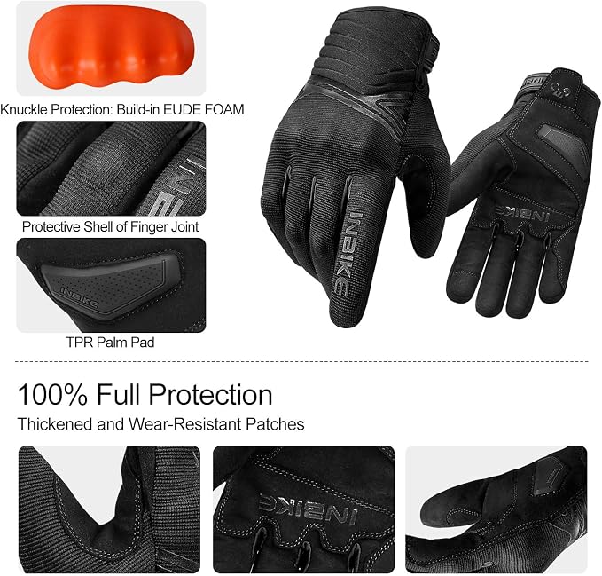 Guantes de moto térmicos impermeables INBIKE talla Large miniatura 4
