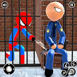 stickman herói mgame incrível luta prisão aranha crime cidade missão de mundo aberto - mundo aranha