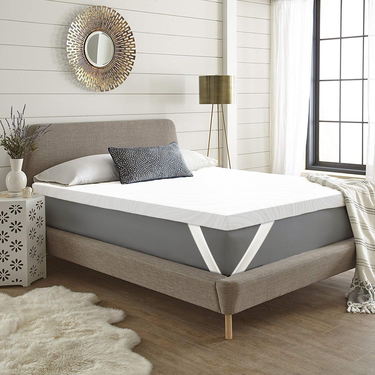 Comforto Memory Foam Mattress Topper (75x60x2 Inches) | Premium 2-Inch Pressure-Relieving Foam Topper | Single Size Topper | Soft & Supportive for Better Sleep | Durable and Long-Lasting Comfort
