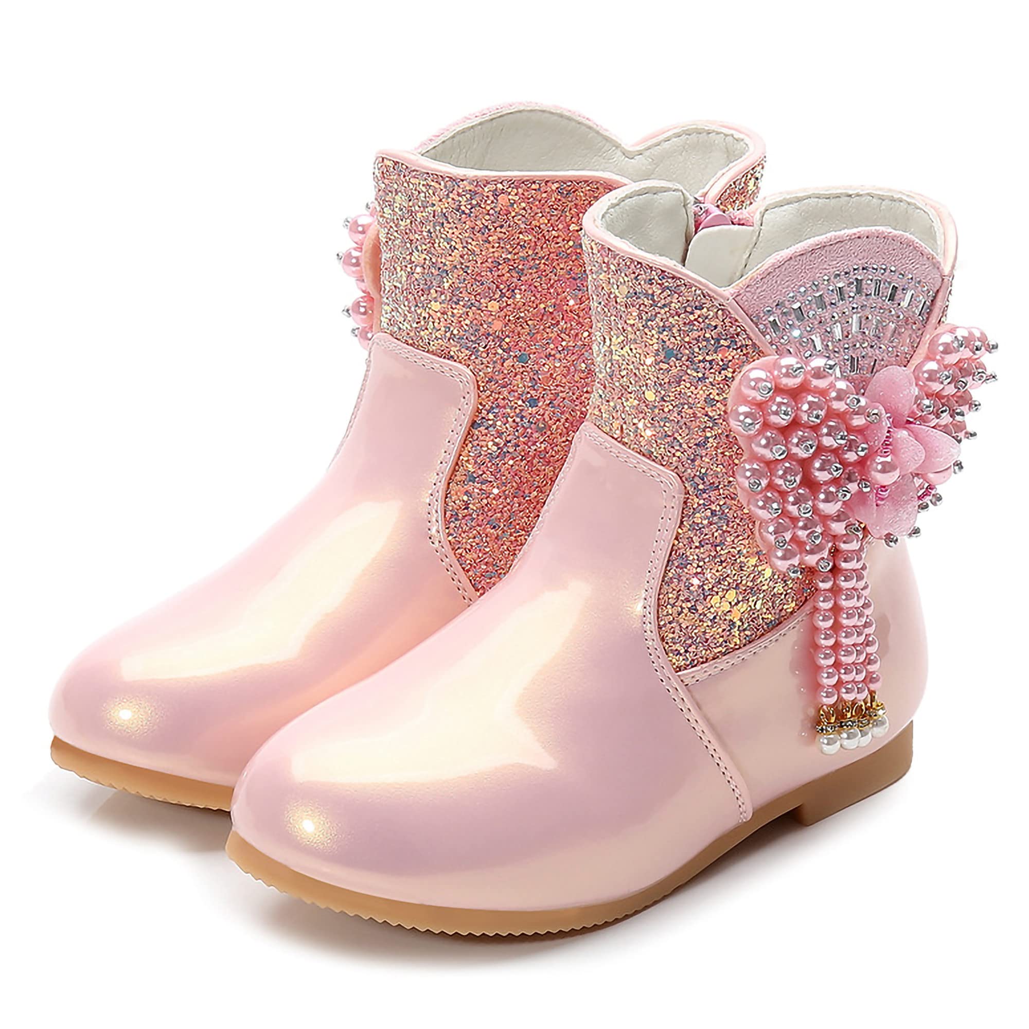 New front Scarponcini da Neve Bambina Stivaletti Bambina Invernali Stivali da Neve Fodera Calda Scarpe Invernali Bambini Stivali Bambina Invernali con Antiscivolo