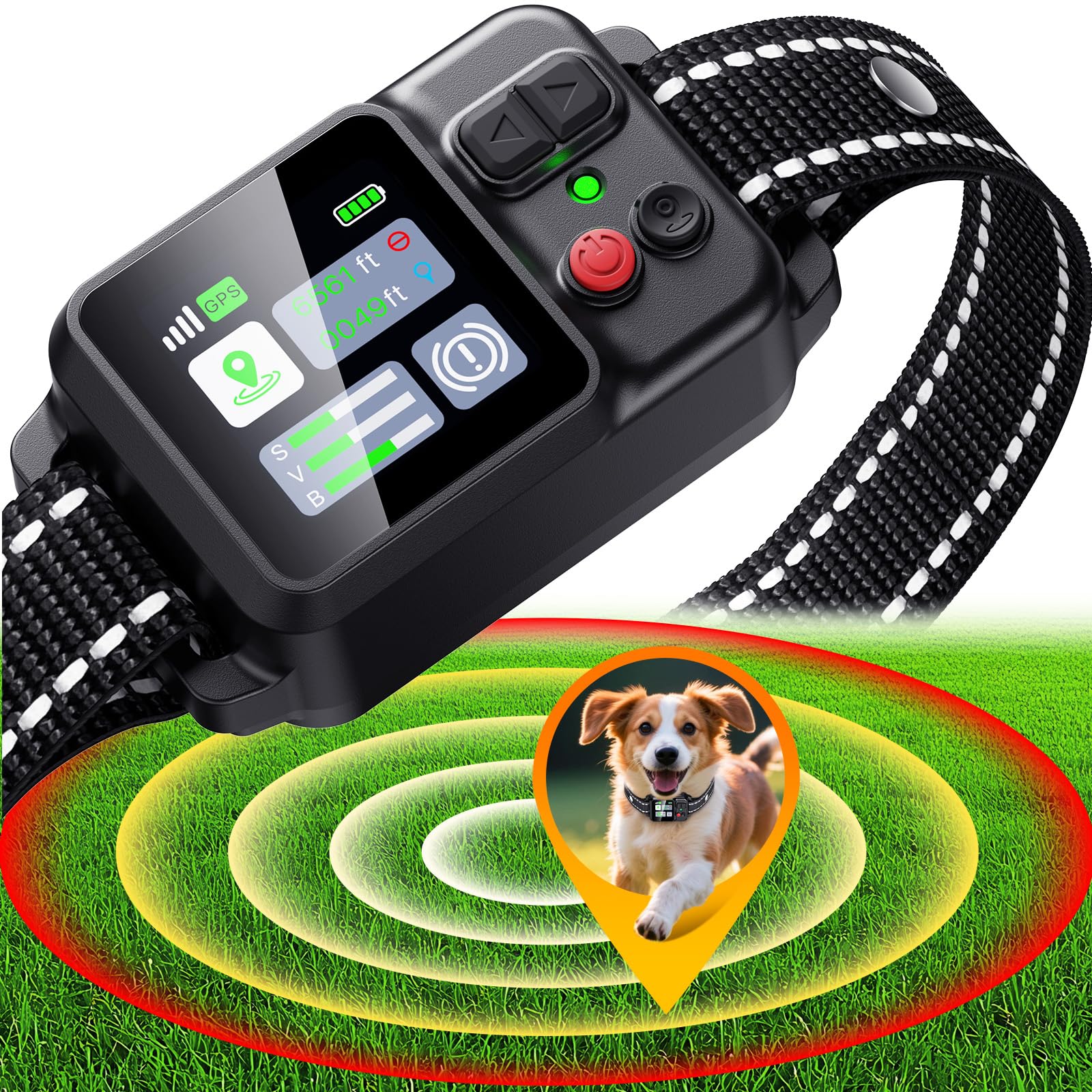 PRTRFLC GPS Wireless Dog Collar Fence System