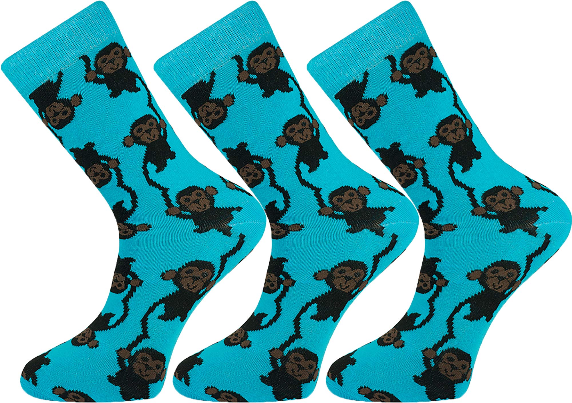 Mysocks Unisex Monkey Socks | Combed Cotton | Flat Seam on Toe | Machine Washable | Reflect Your Style | Make Your Steps Enjoyable