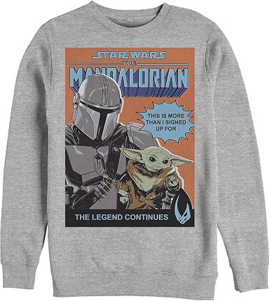 Amazon.com: Star Wars The Mandalorian The Legend Continues - Sudadera para  hombre : Ropa, Zapatos y Joyería