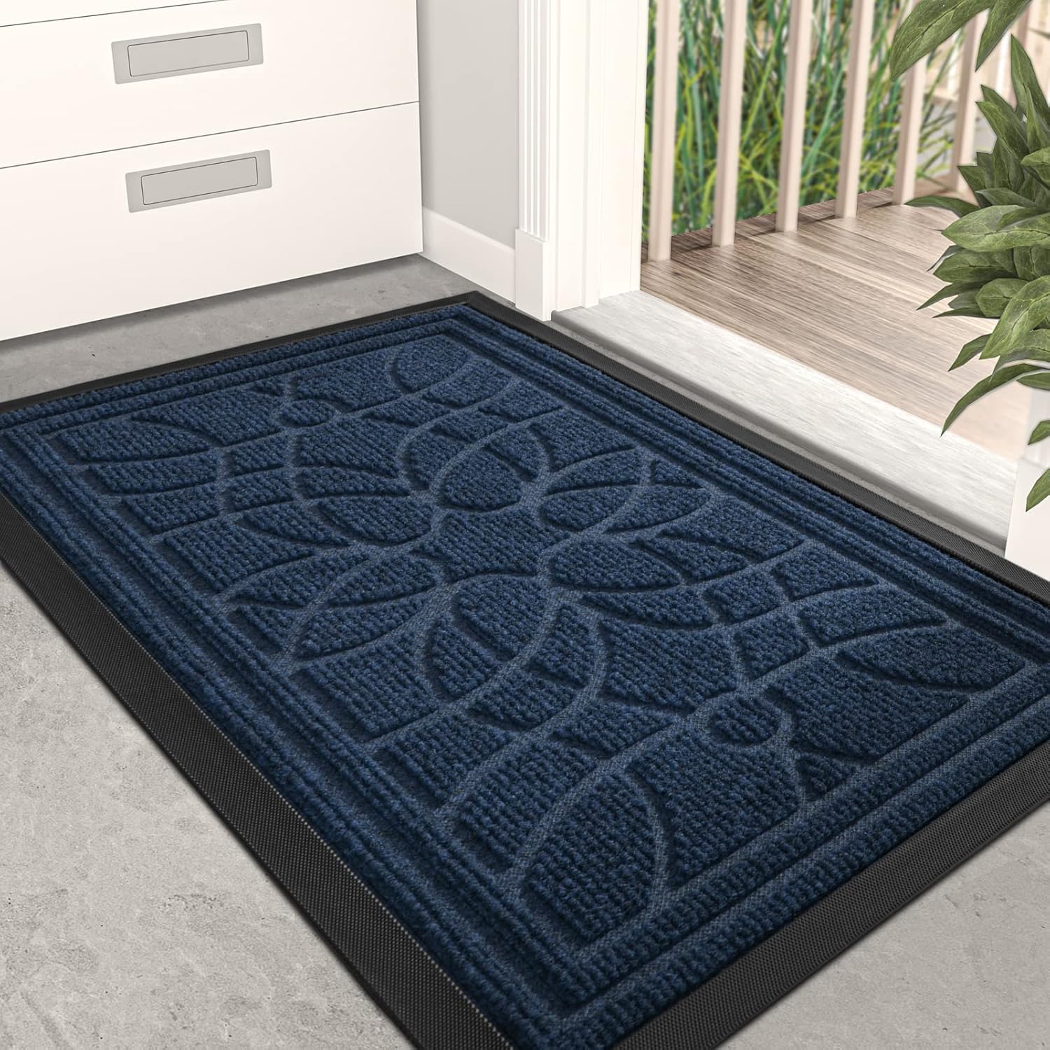 DEXI Front Door Mat, Mat Heavy Duty Durable Low