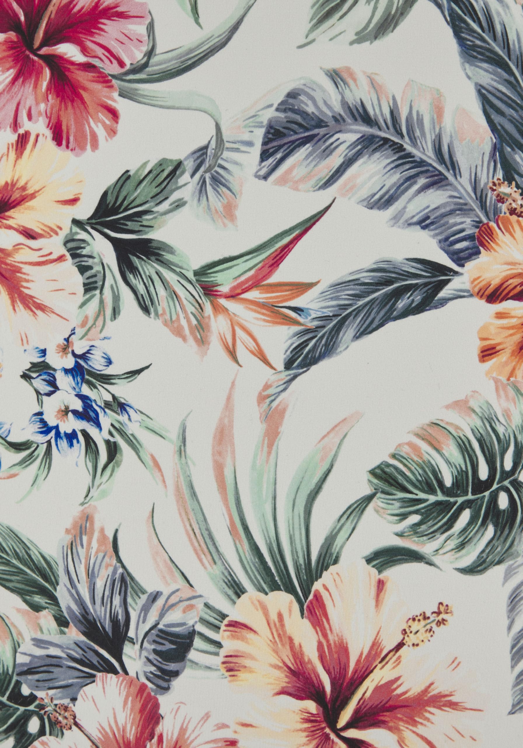 Lascana Damen Badeanzug mit floralem Alloverprint – jedes Teil EIN Unikat, raffinierte Rückengestaltung mit gekreuzten Bändern, Softcups zum Herausnehmen