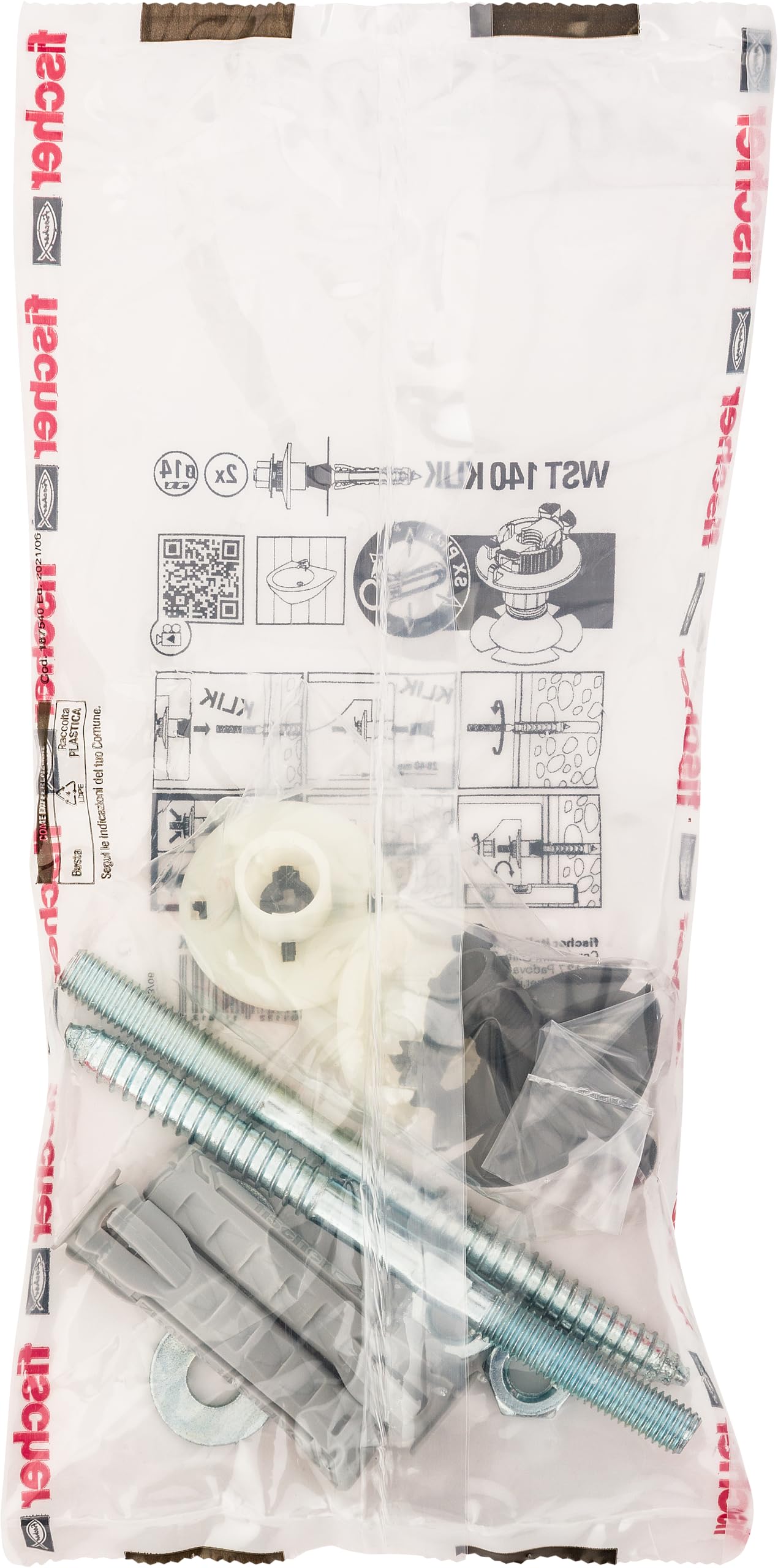 Kit Fissaggio Lavabo Fischer WST 120 Klik - Montaggio Facile Da Soli - Foto 12