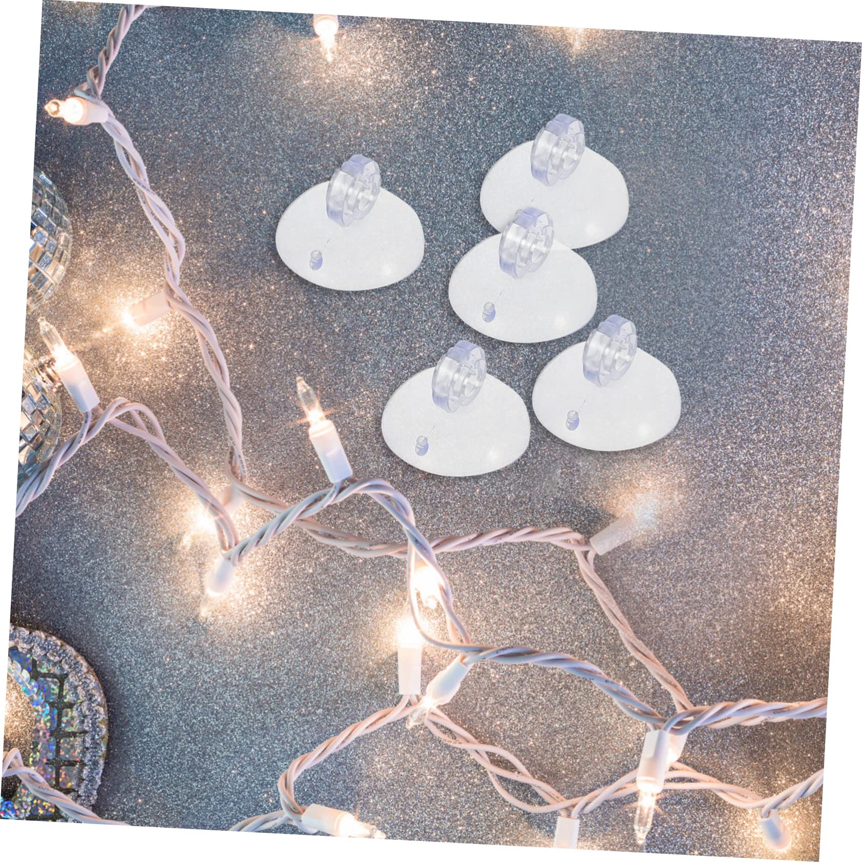 Alipis 1000stücke Saugnapf Licht Clips Für Und Außendekoration Praktische Und Einfache Für Weihnachtslichter Kabel Und Für Oberflächen