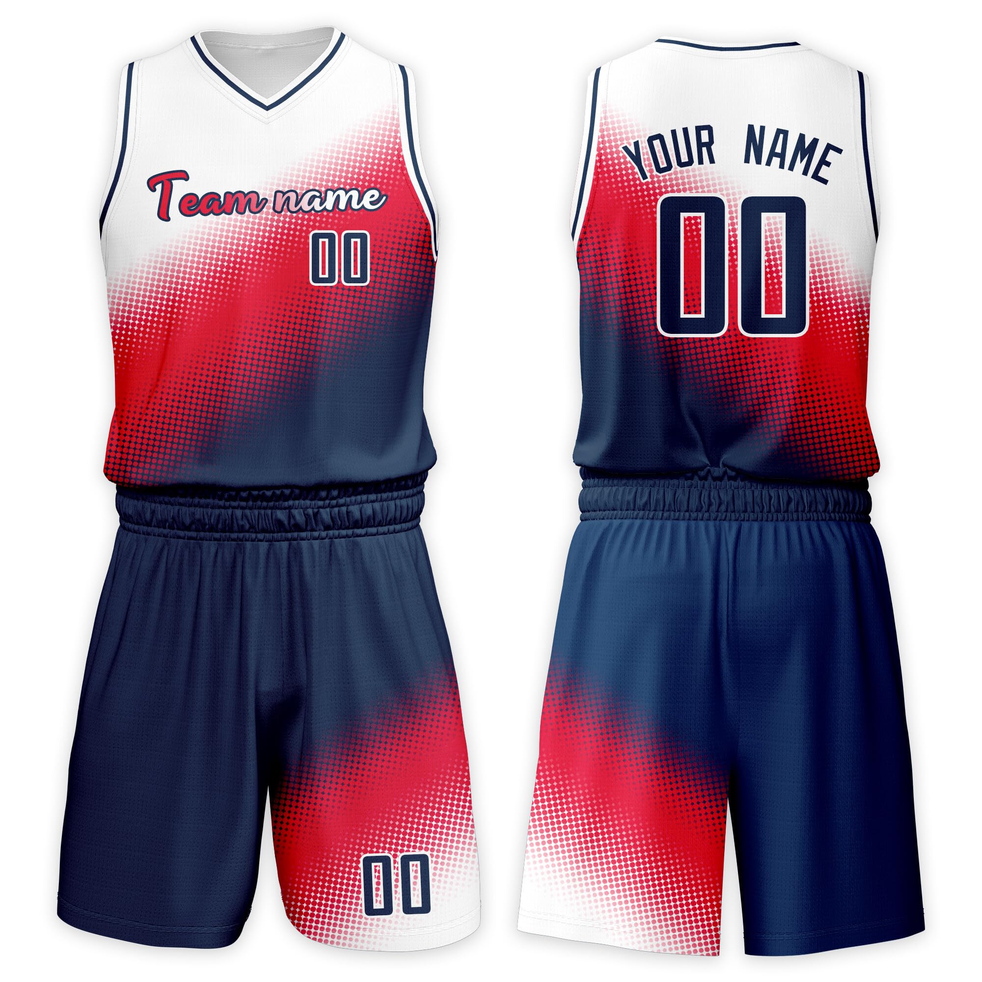 Custom Basketball Jersey Suit Men Women Youth Kids Kit Personized Name Number Jersey/Shorts Uniform Boys Girls Fans Gift
