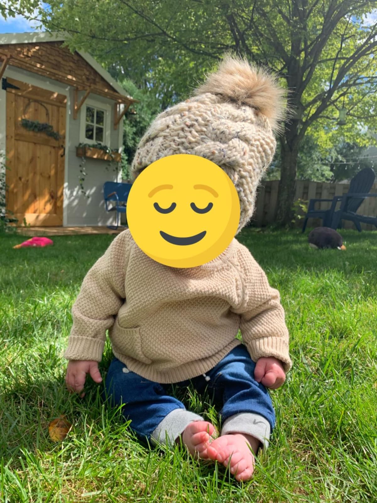 Baby Girl Boy Chunky Sweater Knit Long Sleeve Oversized Sweaters Crewneck Sweatshirt Knitted Top Toddler Infant (A-Cream, 3-6 Months)