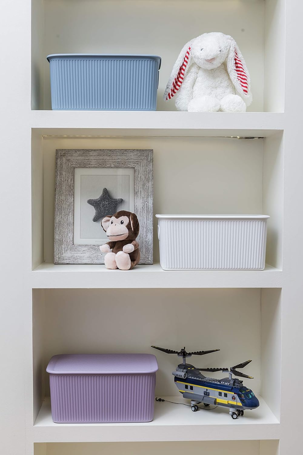 Tatay Storage Box Baobab, 22L Capacity, Polypropylene, BPA free, Lilac. Measures 29.4 x 38.5 x 23 cm