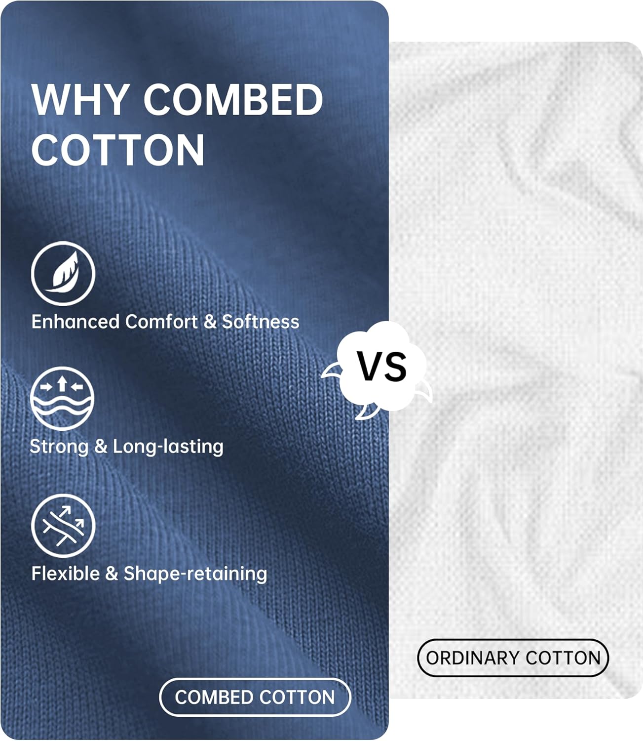 COLORFULLEAF Men's Pajama Sets Comfy Sleepwear Short Sleeve Pjs Set Nightwear Cotton Pajamas for Men with Pockets - Image 3