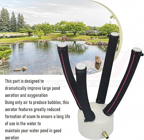 Miniatura 3 de Difusor de estanque grande para burbujas al aire libre - Aireadores y descongeladores acuáticos de estanque de hundimiento de alta eficiencia para
