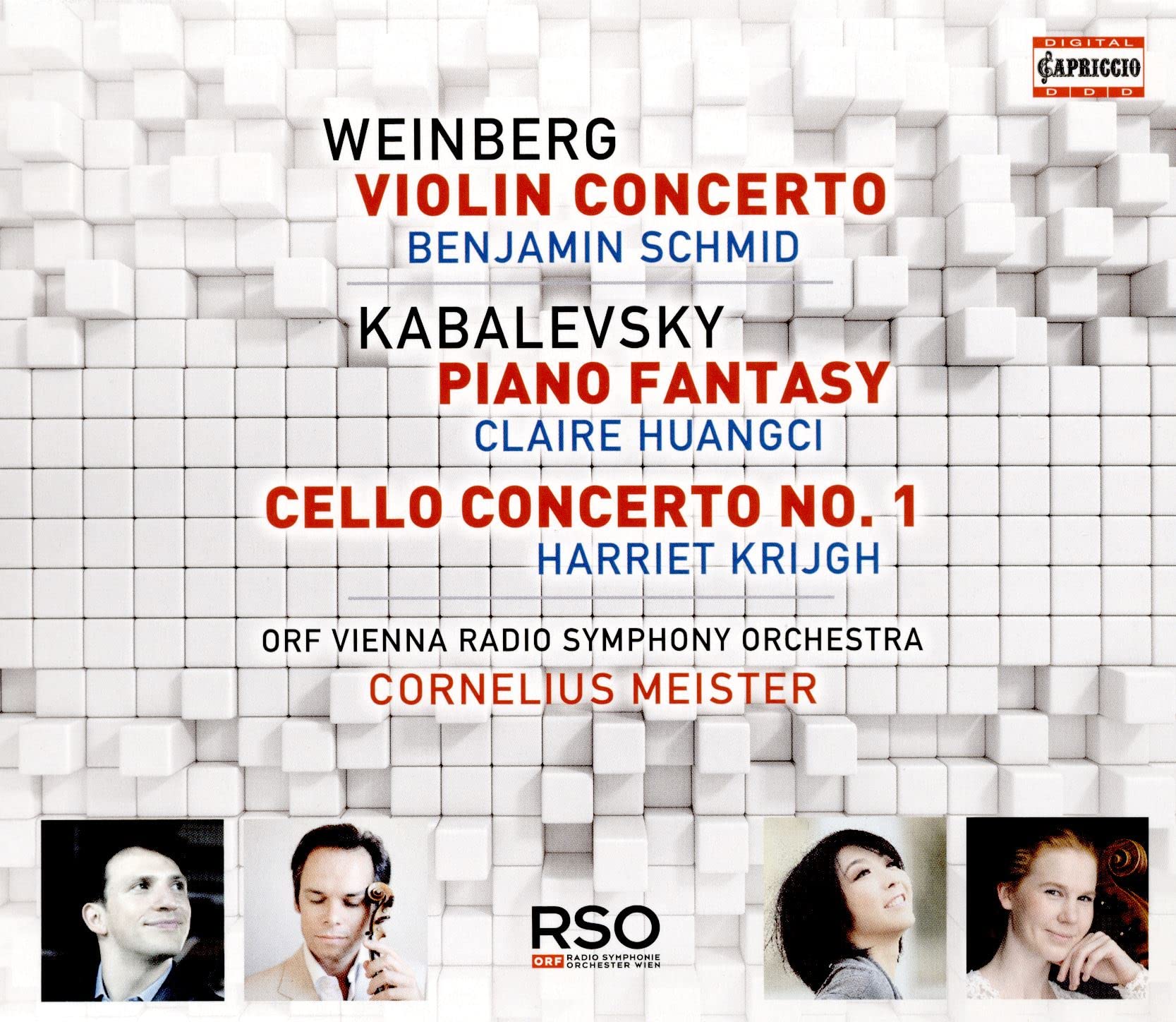 Mieczys?aw Weinberg: Violin Concerto, Dmitry Kabalevsky: Piano Fantasy, Cello Concerto No. 1