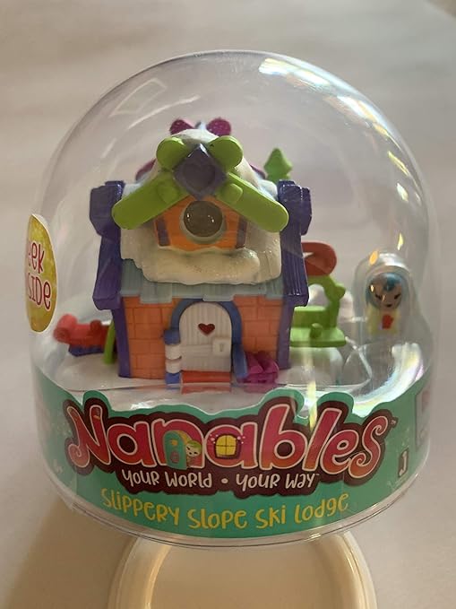 Nanables Playset Slippery Slope Ski Lodge Amazon.co.uk Toys & Games