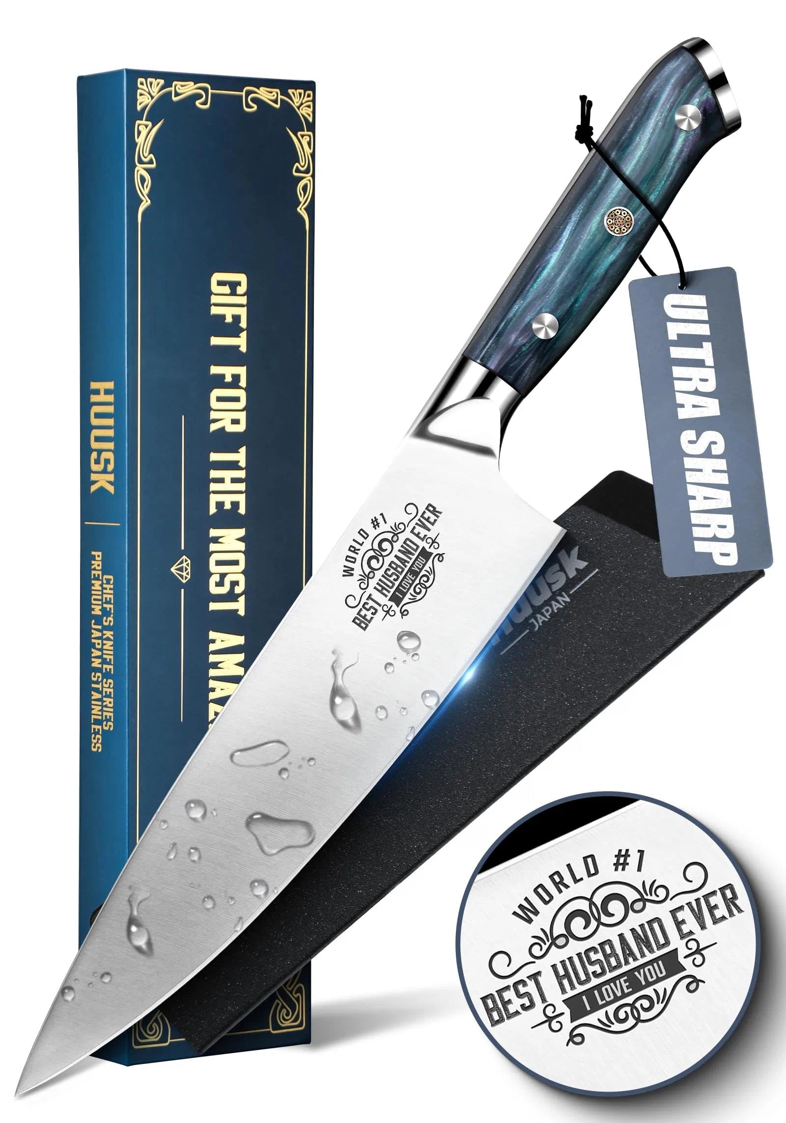 Huusk Japanese Chef Knife - Ultra Sharp -8