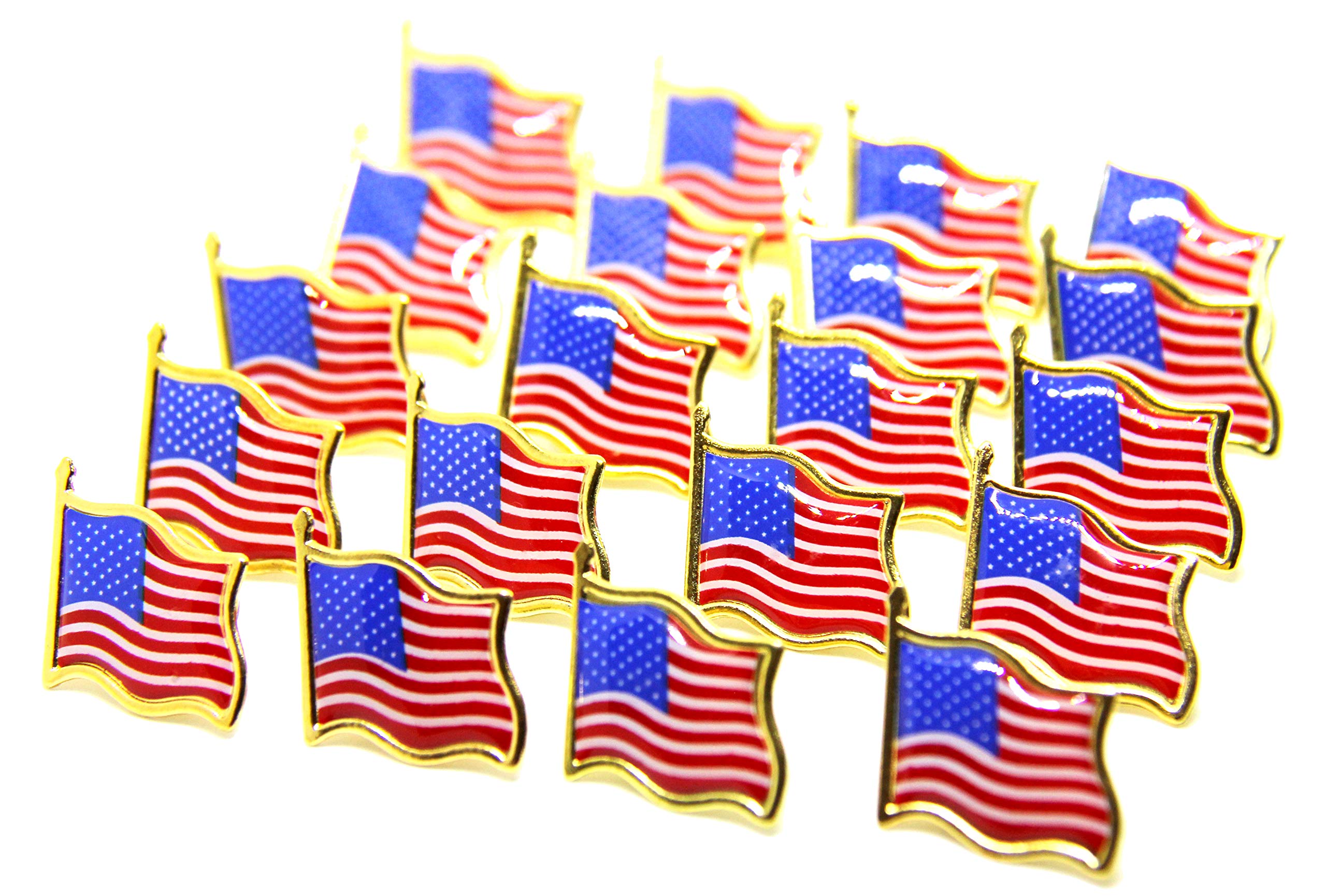 Lauren Annabelle Studio 20 American Flag Lapel Patriotic Pin United States USA Tie Tack Badge Pin Shipped from US