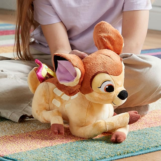 Foto 3 de 7 de Disney Store Oficial Peluche Mediano Bambi para Niños, 28 cm
