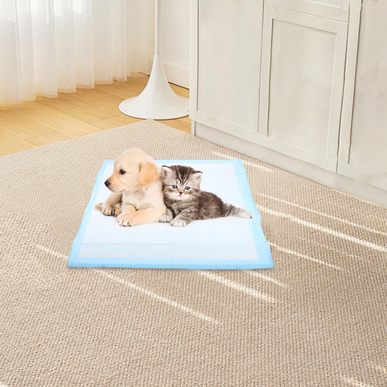 Toyvian Alèse D’Apprentissage pour Chiots Super Absorbante 60x60 Cm