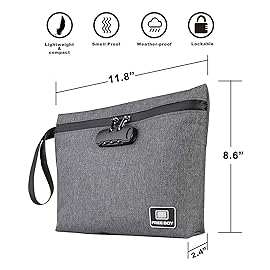 Free Boy Smell Proof Bags 11.8X8.6Durable Odor Proof Stash Bag with Combination Lock for Your AccessoriesDoes not Include Accessories