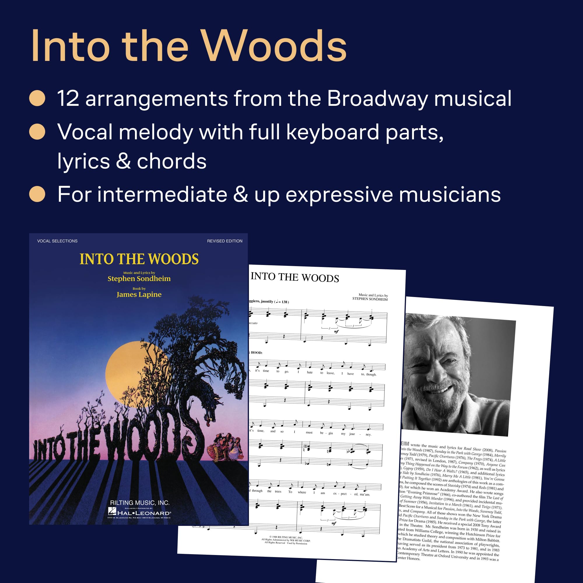 Stephen Sondheim: Into the Woods -Vocal Selections- (Revised Edition): Songbook für Gesang, Klavier