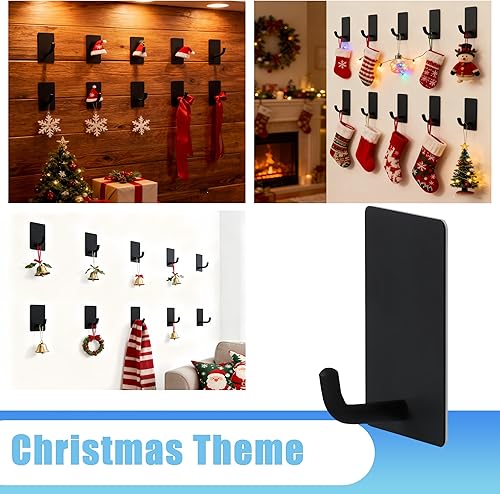 Miniatura 5 de 16 ganchos para toallas con tiras extraíbles para colgar, pared adhesiva resistente, al aire libre, sin daños, adecuado para pared adhesiva de baño,