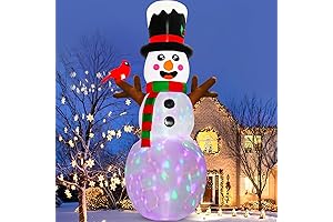 OurWarm 12FT Outdoor Inflatable Snowman