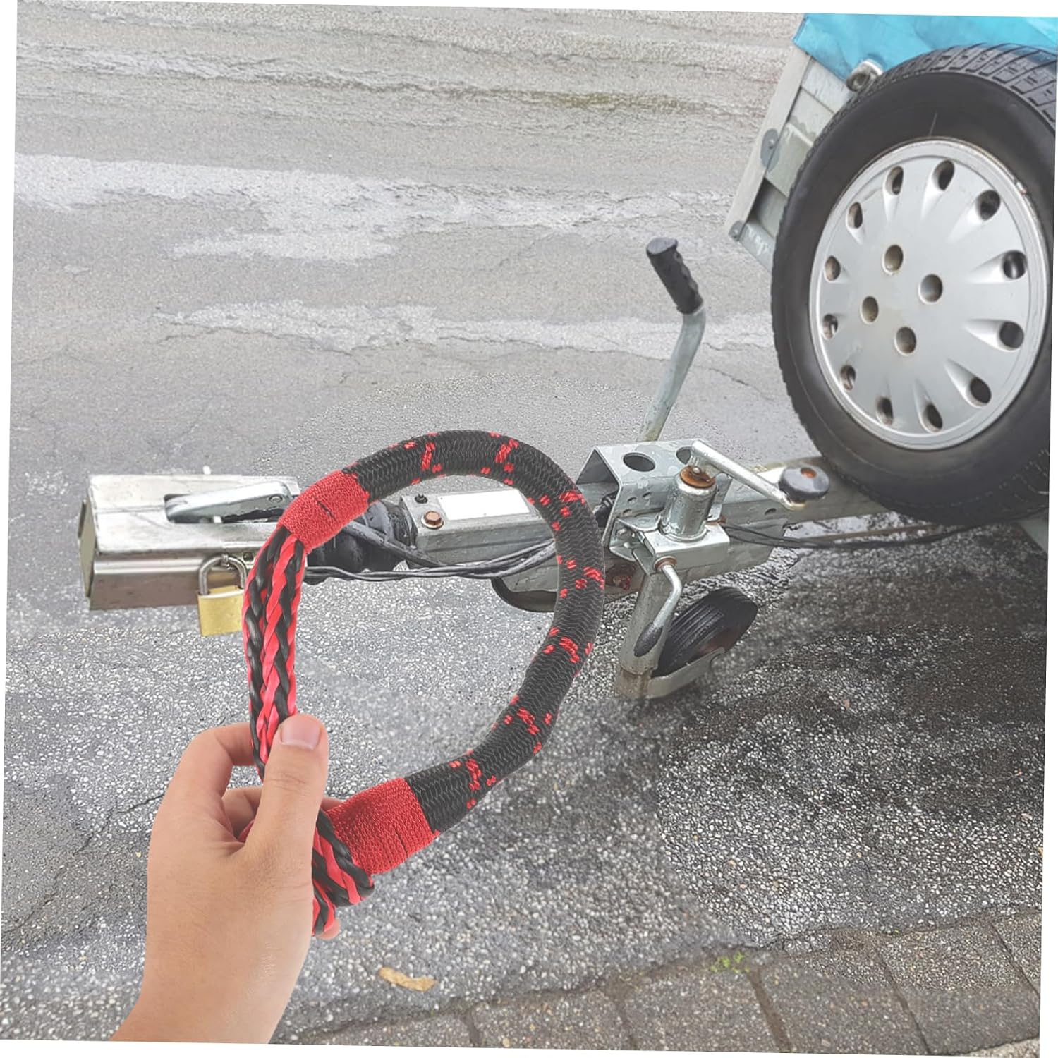 455Lbs Synthetic Soft Shackles Rope Heavy Duty Emergency Tow Rope for Off ATV Truck and Applications Temperature Resistant Quick Deployment User Friendly