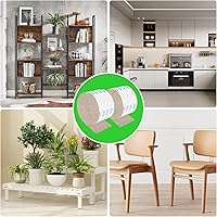 Vista 11 de Tiras de fieltro con respaldo adhesivo, tiras de fieltro adhesivas, paquete de 4 rollos de fieltro 1/2 x 60 pulgadas, cinta de fieltro beige