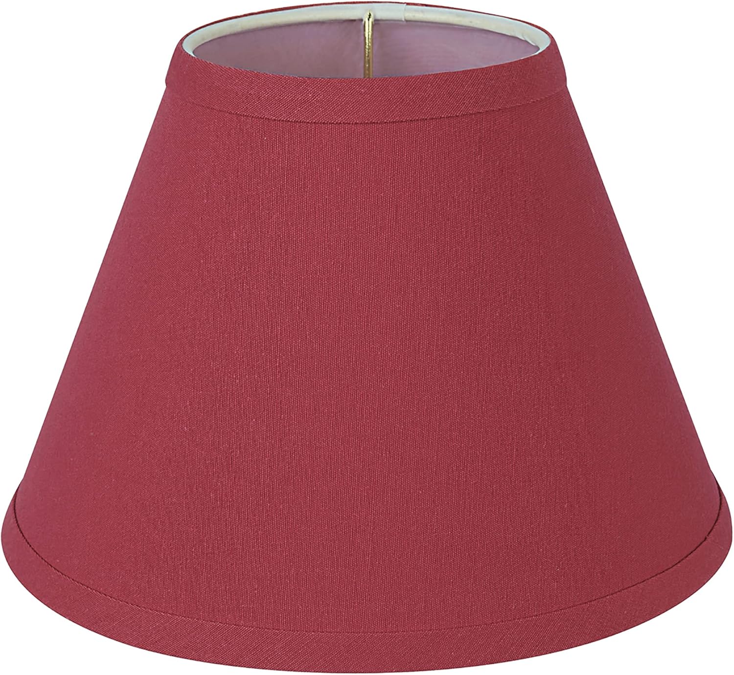 Aspen Creative 58879A Transitional Empire Shape Uno Construction Lamp Shade in Scarlet Red, 6" Top x 12" Bottom x 9" Slant Height