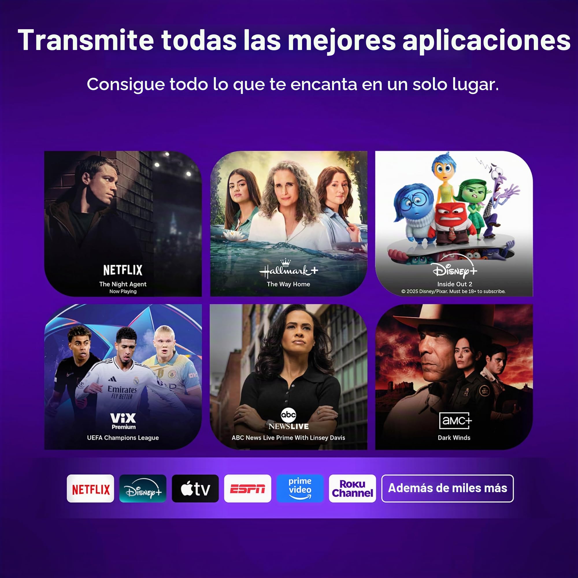 Roku Streaming Stick HD 2025: Dispositivo de transmisión Roku para TV con Control Remoto de Voz, TV Gratis y en Vivo