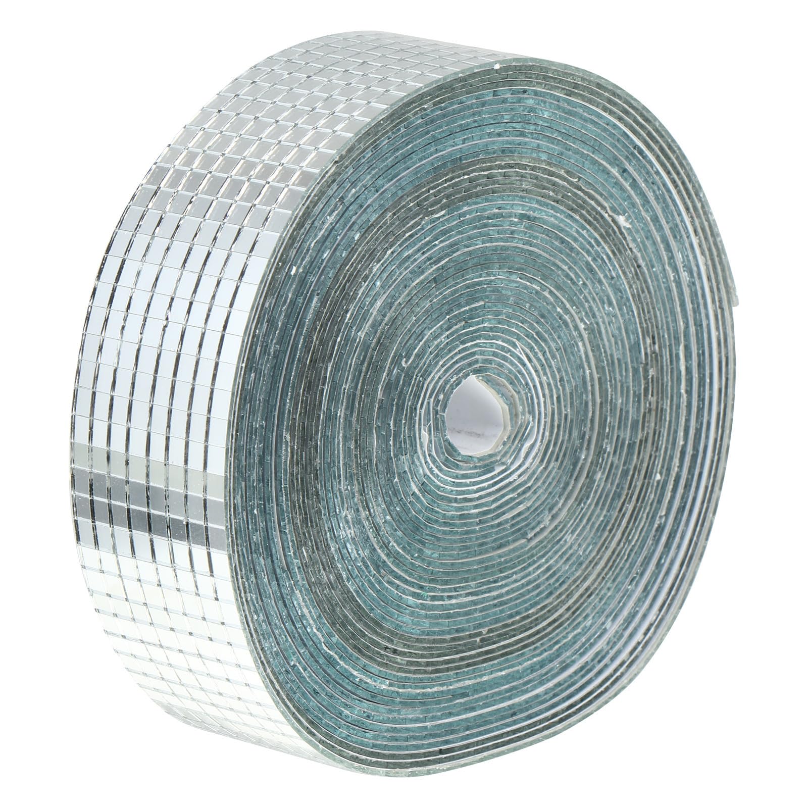UPKOCH Tessere Mosaico Specchio Quadrate Autoadesive 5x5mm in Fibra di Vetro Argento per Decorazioni Fai da Te Casa e Camera da Letto Riflessi Luminosi Sorprendenti