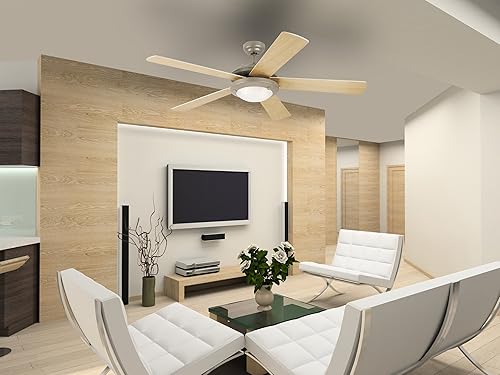 Miniatura 3 de Ventilador de techo de dos luces de 52 pulgadas Westinghouse Comet reversible de cinco hojas para interiores