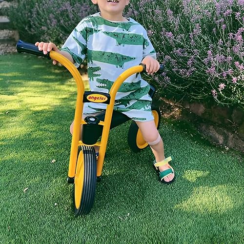 Miniatura 6 de MYRIDER - Triciclo para niños pequeños, triciclo para preescolar, guardería, triciclos para niños, neumáticos de goma, amarillonegro, bicicleta de