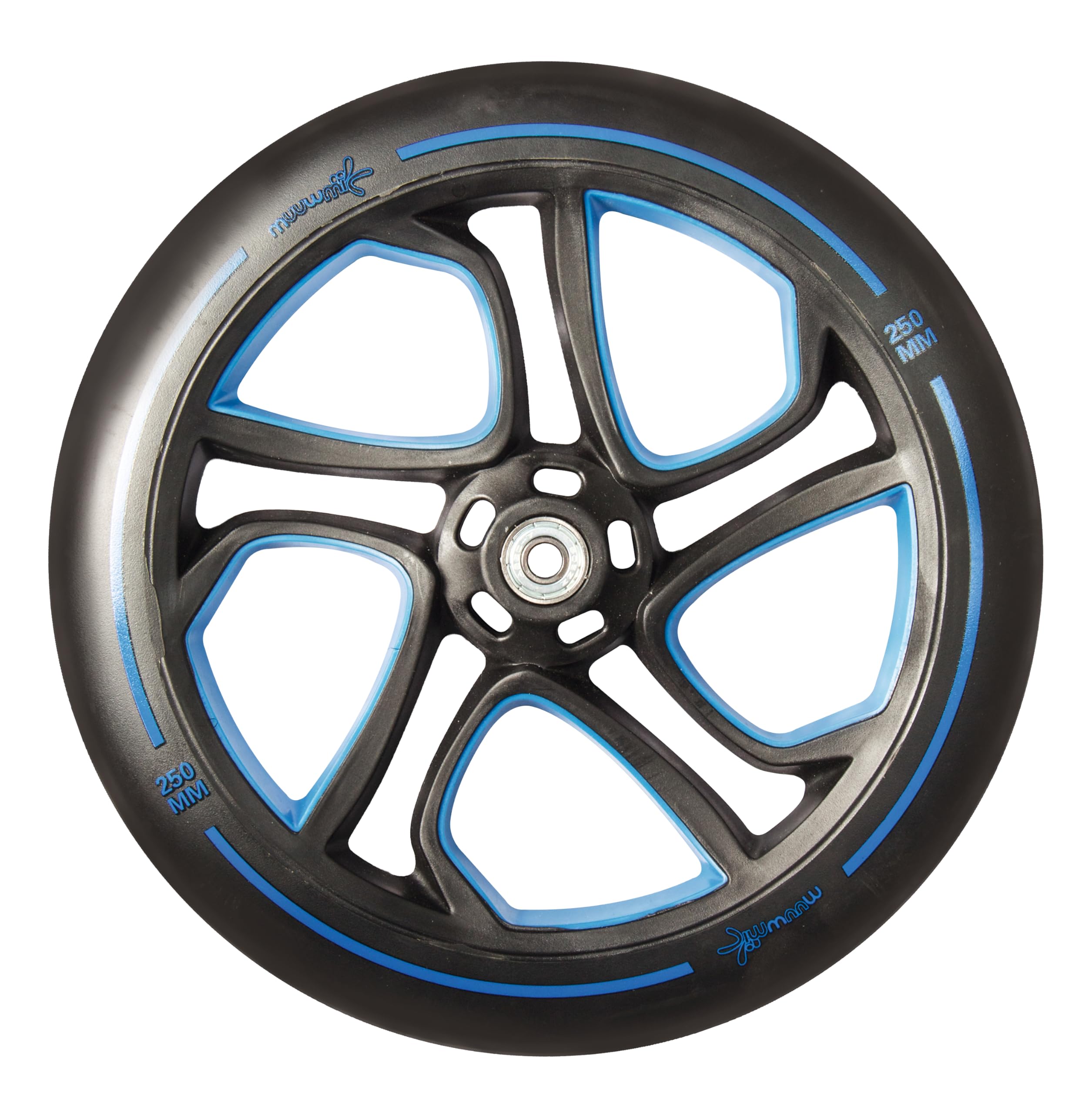muuwmi Aluminium Scooter Pro – Tretroller, 250/215 mm, ABEC 7, GS-geprüft, höhenverstellbar