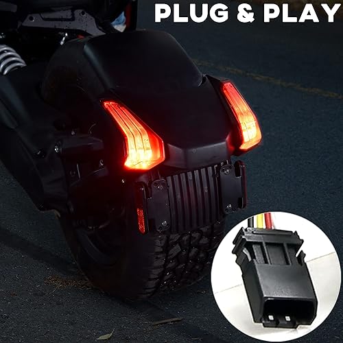 Miniatura 4 de Luces traseras LED para Can-Am Ryker 600 900 y accesorios de rally, lentes rojas, luces traseras de freno y freno traseras de repuesto #710005284,